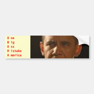 obama merica för istakeA för nolla-neBig A ss M Bildekal
