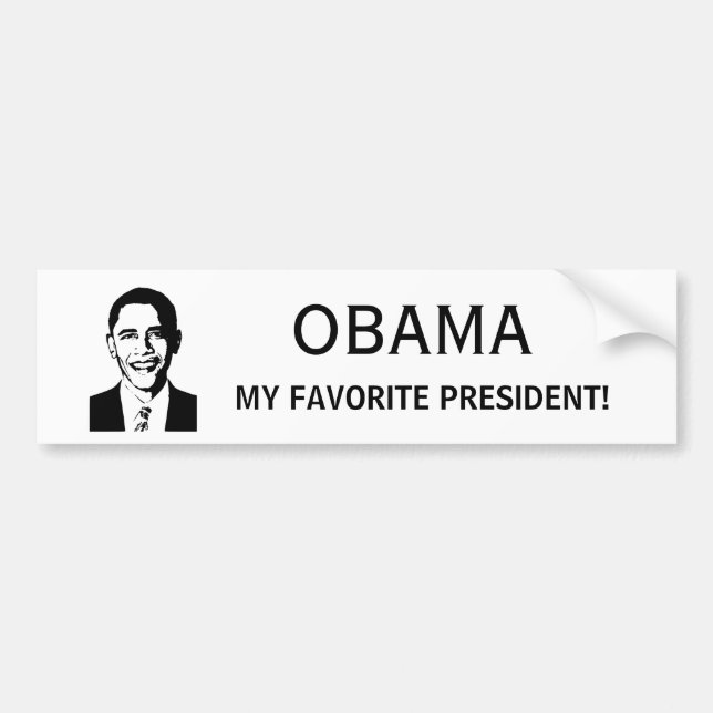 Obama - min favoritpresident bildekal (Framsidan)