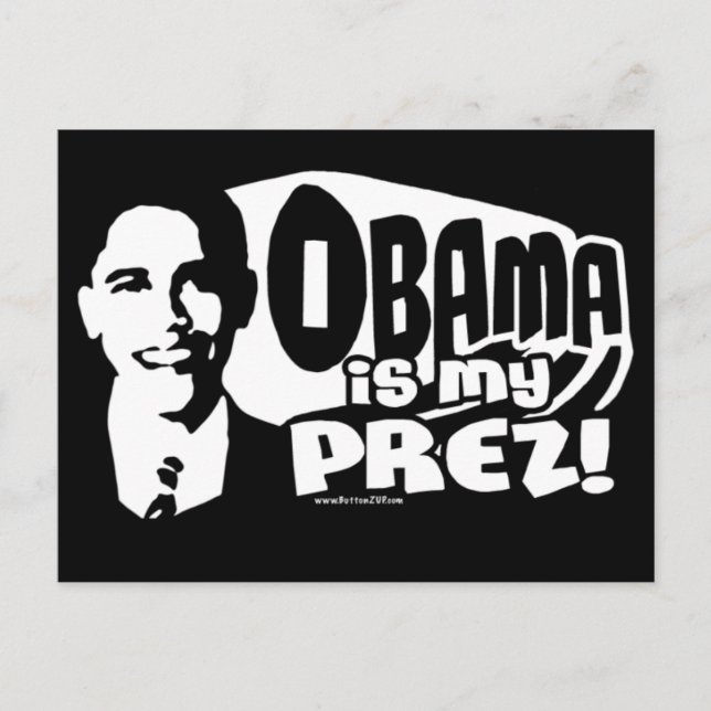 Obama Mina prez-postkort Vykort (Framsida)