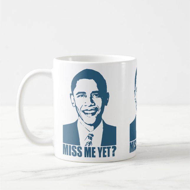 Obama miss mig än? kaffemugg (Vänster)