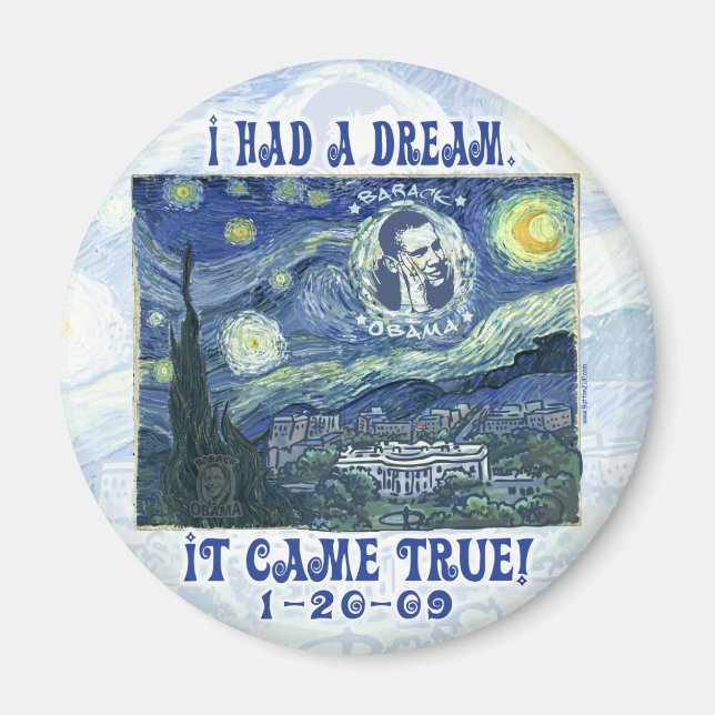 Obama My Dream Came True Magnet (Framsidan)