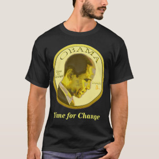 Obama myntar den mörka T-tröja T-shirt