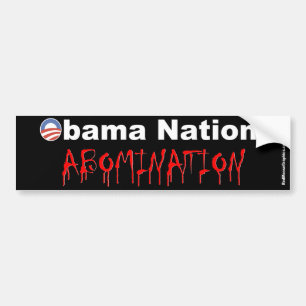 Obama nation: Avsky Bildekal