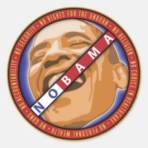 Obama "Nobama" klistermärke