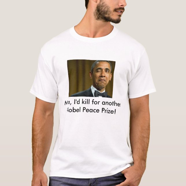 Obama Nobels fredspris T Shirt (Framsida)