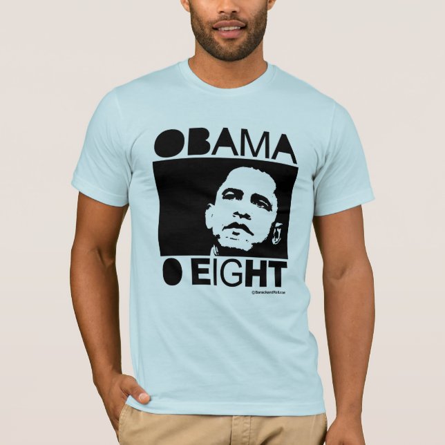 Obama nolla åtta tee (Framsida)
