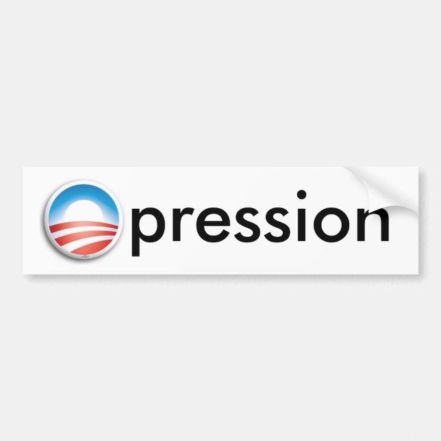 obama-nolla pression bildekal (Framsidan)