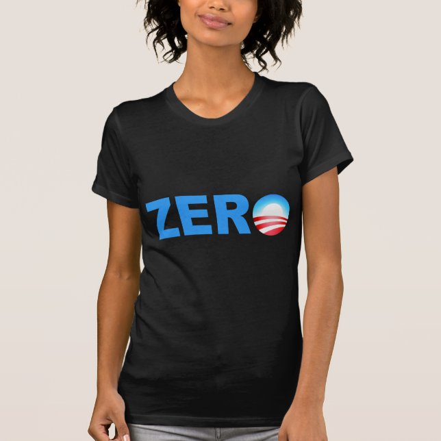 Obama nollprestationer t-shirt (Framsida)