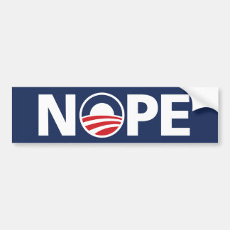 Obama "NOPE-" bildekal