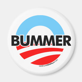 Obama O Bummer Logotyp Magnet
