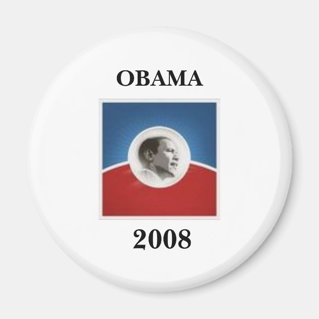 Obama, OBAMA, 2008 Magnet (Framsidan)