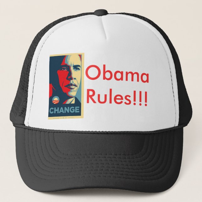 Obama Obama regler!!! Truckerkeps (Framsida)