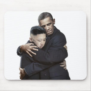 Obama och Kim Jong-Un krama Musmatta