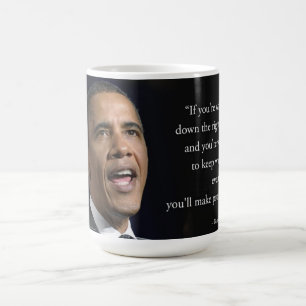 Obama Och Motiverande Citat Vackert Kaffemugg