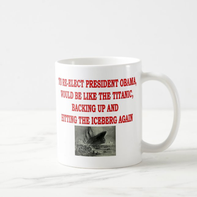 OBAMA OCH TITANIC KAFFEMUGG (Höger)