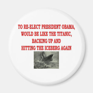 OBAMA OCH TITANIC MAGNET