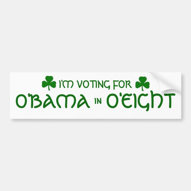 O'Bama O'Eight bildekal (Framsidan)