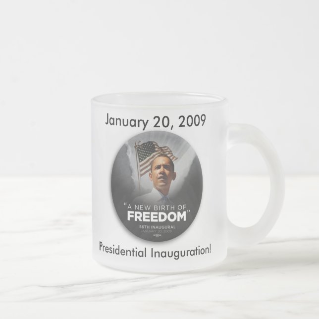 Obama ölmugg! frostad glasmugg (Höger)
