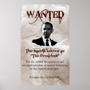 Obama önskade affischen poster