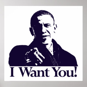 Obama önskar jag dig! Affisch