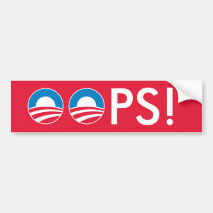 Obama OOPS! Bildekal