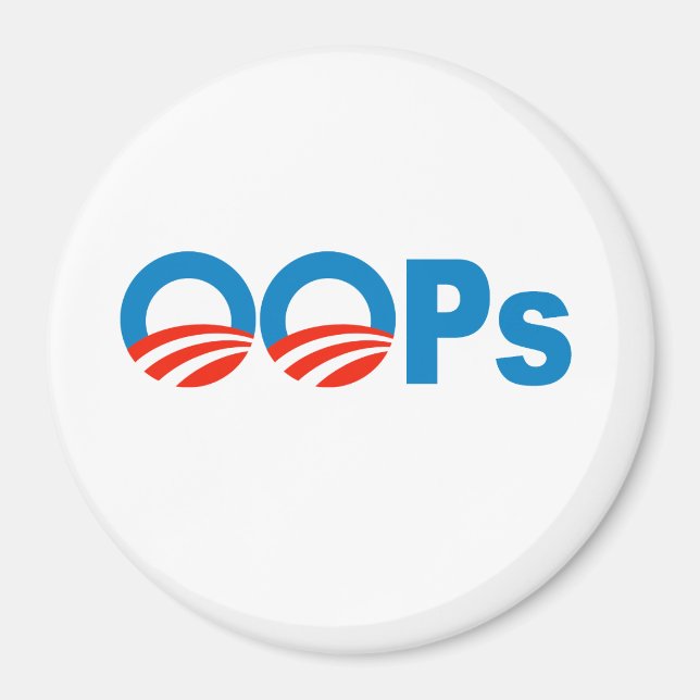 Obama oops magnet (Framsidan)