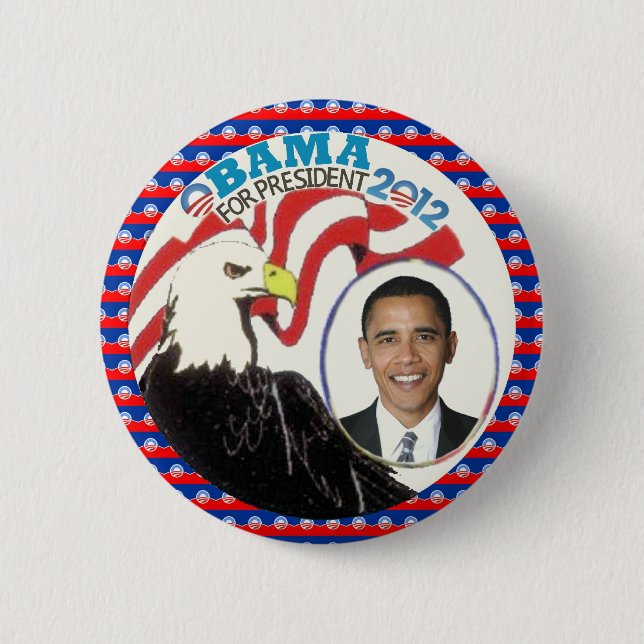 Obama örndesign 2012 knapp (Framsida)