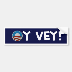 obama oy vey bildekal