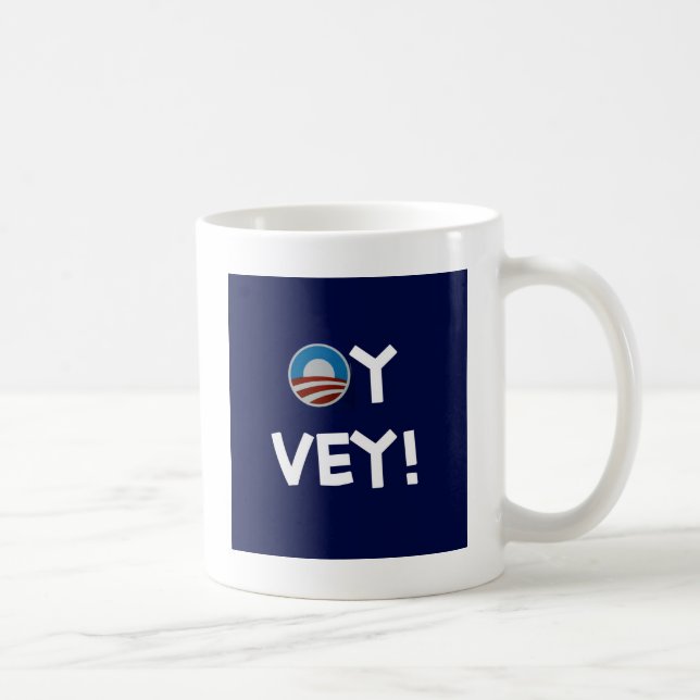 obama oy vey kaffemugg (Höger)
