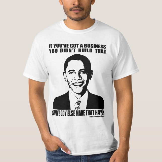 Obama på affär t-shirt (Framsida)