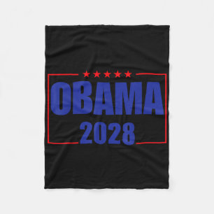 Obama På president 2028 Obama 2028 För manar Fleecefilt