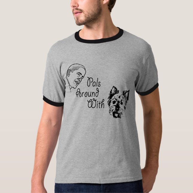 Obama Pals omkring med Terriers Tee (Framsida)