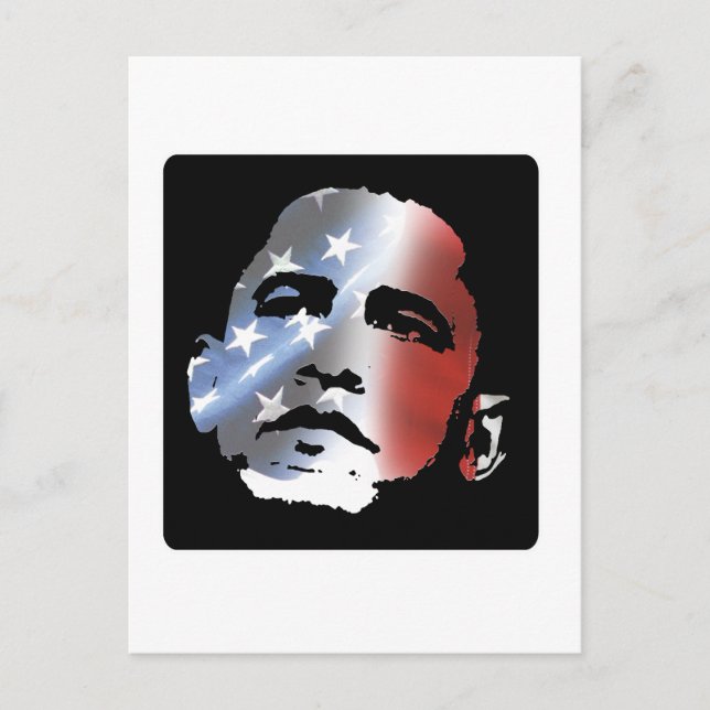 Obama Patriot Vykort (Framsida)