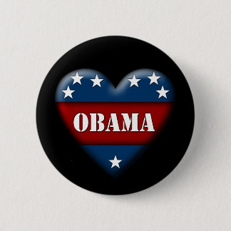 obama patriotiskt hjärta knapp