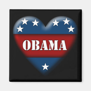 obama patriotiskt hjärta magnet
