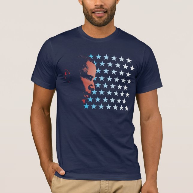 Obama patriotskjorta t-shirt (Framsida)