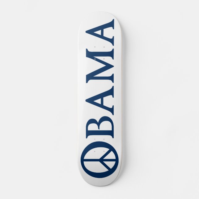 Obama Peace Symbol Mini Skateboard Bräda 18,5 Cm (Framsida)