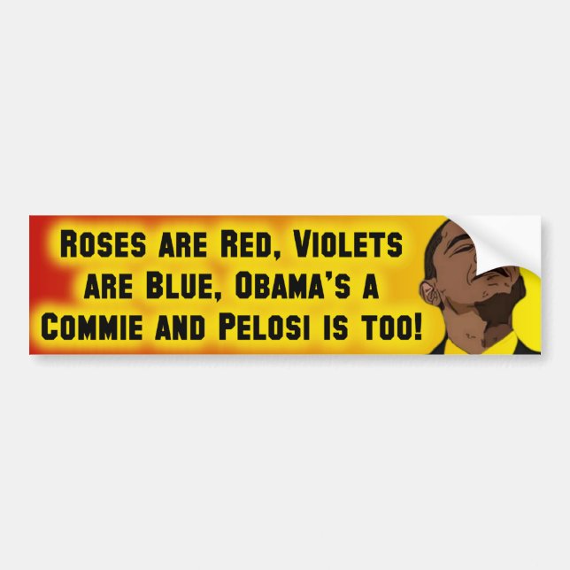 Obama & Pelose är Commies Bildekal (Framsidan)