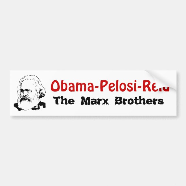 Obama-Pelosi-Reid - de Marx bröderna Bildekal (Framsidan)