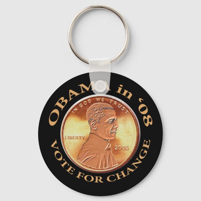 Obama Penny Keychain Nyckelring (Framsida)