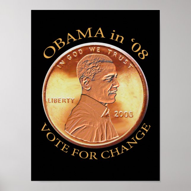 Obama Penny Poster (Framsidan)