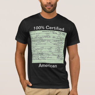 Obama personbevis t-shirt