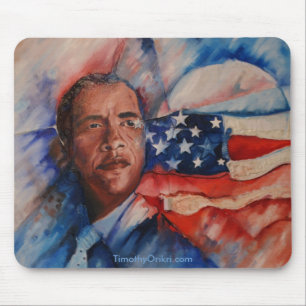 Obama: Personified vision - Mousepad Musmatta