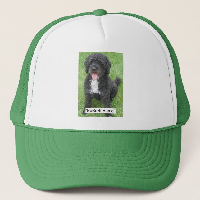Obama Pet/Portugisiska Vatten Hund Truckerkeps (Framsida)