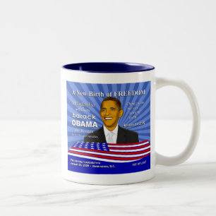 Obama Philadelphia Pennsylvania souvenir - gåvor Två-Tonad Mugg