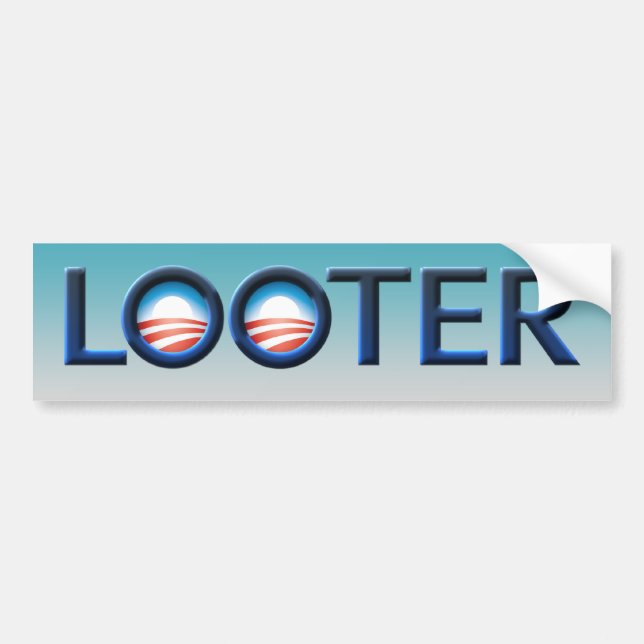 Obama plundrarebildekal bildekal (Framsidan)