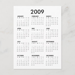 Obama Pocket Calendar - Inauguration Tal Vykort