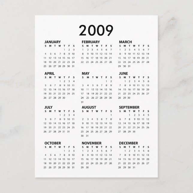 Obama Pocket Calendar - Swearing in Ceremony Vykort (Framsida)