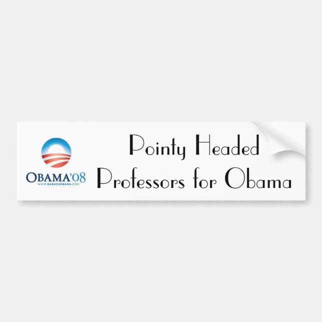 obama Pointy hövdade professorer fo…, - Skräddarsy Bildekal (Framsidan)
