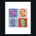 OBAMA POP ART -.png Poster<br><div class="desc">PolitiClothes.com | Politisk kläder för alla! Bläddra i 100-talet i Politiskt humor Tees och valdesign på T-shirts,  Bumper Stickers,  Hoodies,  Buttons,  Cards,  Mugg,  Poster och mer! FÖLJA OSS ONLINE @: SHOP: http://www.Politiclothes.com FACEBOOK: http://www.facebook.com/politiclothes TWITTER: http://www.twitter.com/politiclothes</div>